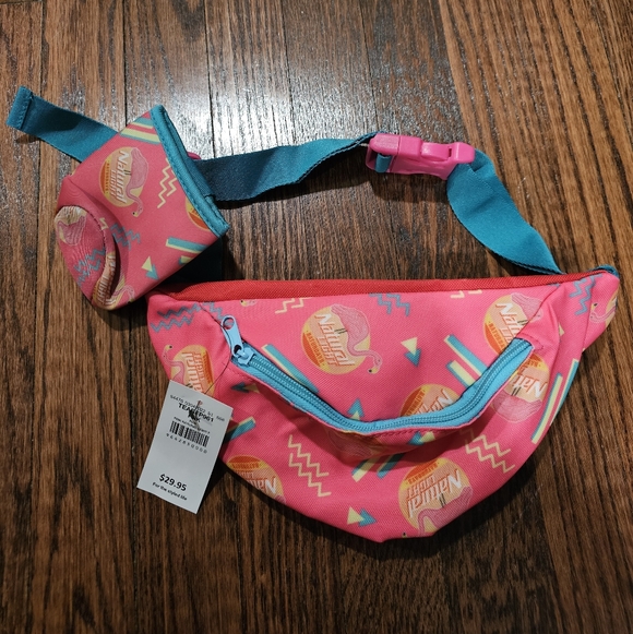 Tipsy Elves Handbags - NWT Tipsy Elves Pink Natural Light Fanny Pack With Drink Holder